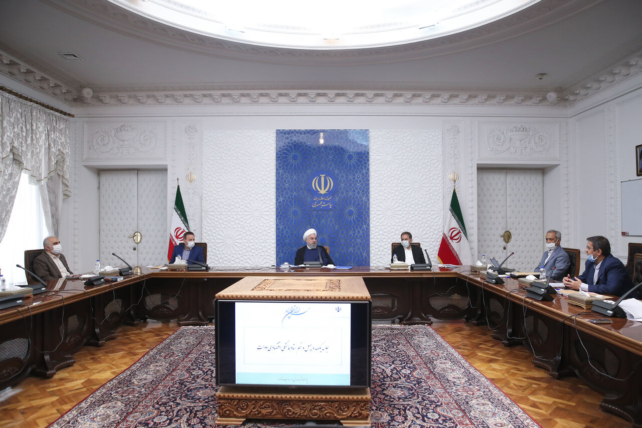 روحانی: توطئه دشمنان برای فروپاشی اقتصاد ایران به نتیجه‌ نخواهد رسید