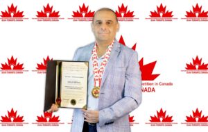 کسب مدال طلا در مسابقات بین المللی کانادا توسط دکتر سینا جان نثار
