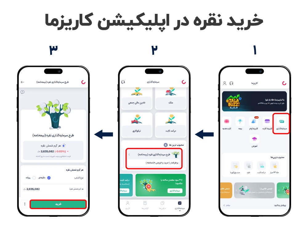 سرمایه-گذاری در طرح نقره کاریزما