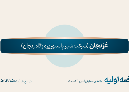 عرضه اولیه «غزنجان» چهارشنبه ۲۵ شهریور ۱۴۰۵ در بورس تهران