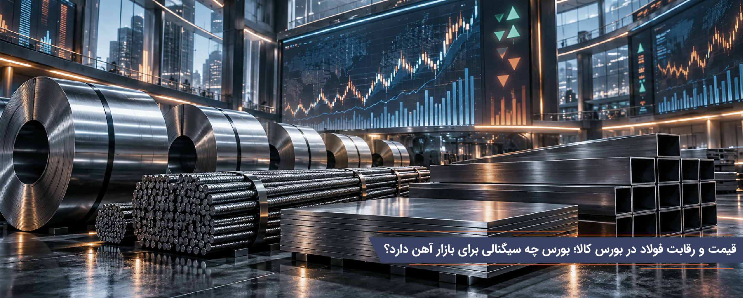 قیمت و رقابت فولاد در بورس کالا؛ بورس چه سیگنالی برای بازار آهن دارد؟