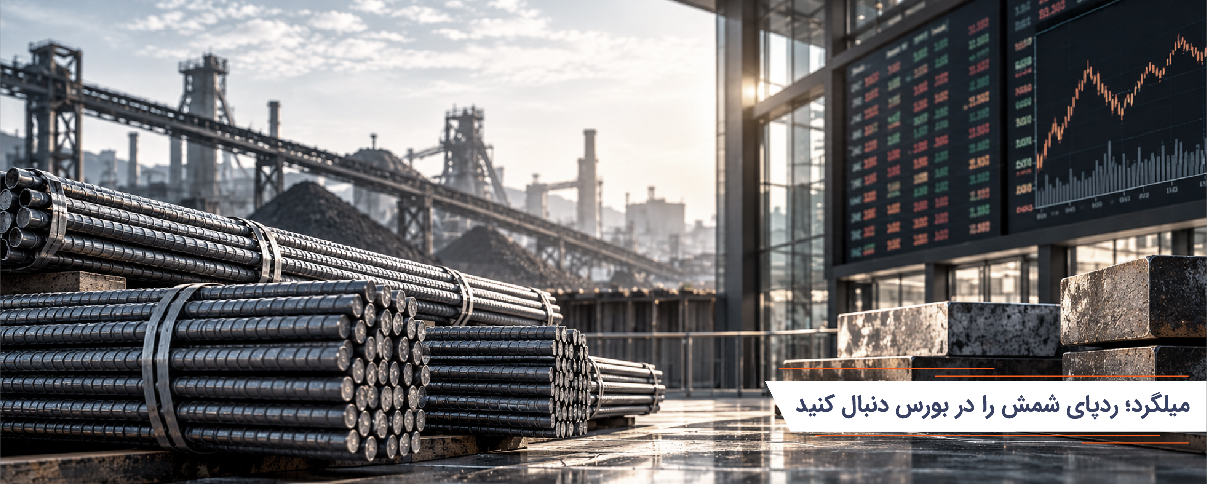 میلگرد؛ ردپای شمش را در بورس دنبال کنید